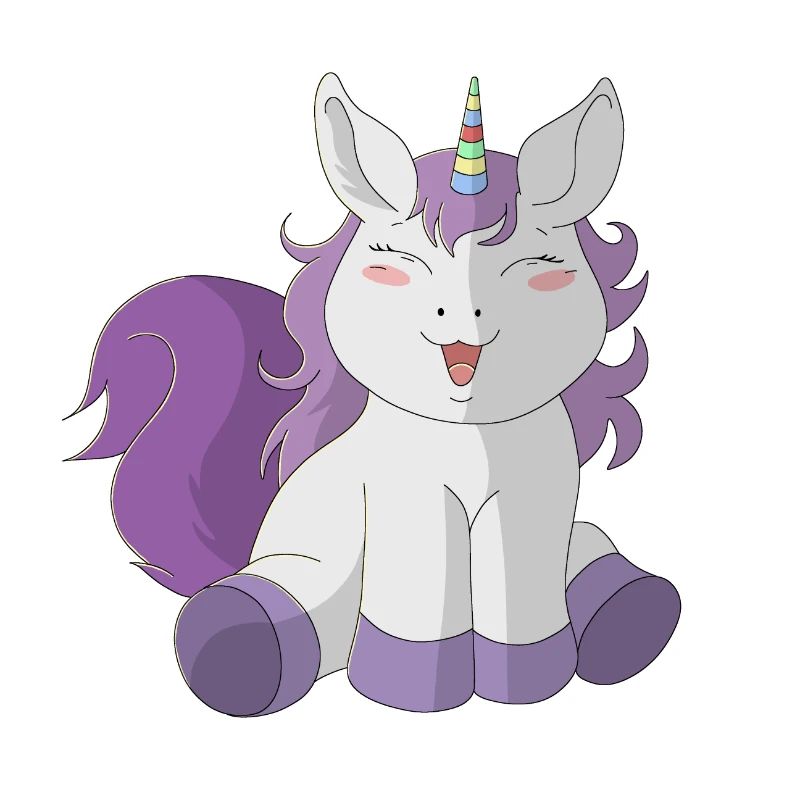 Kleines süßes Einhorn