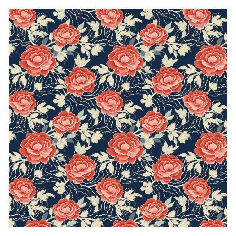Roses Seamless Pattern Beautiful Elegant Aesthetic