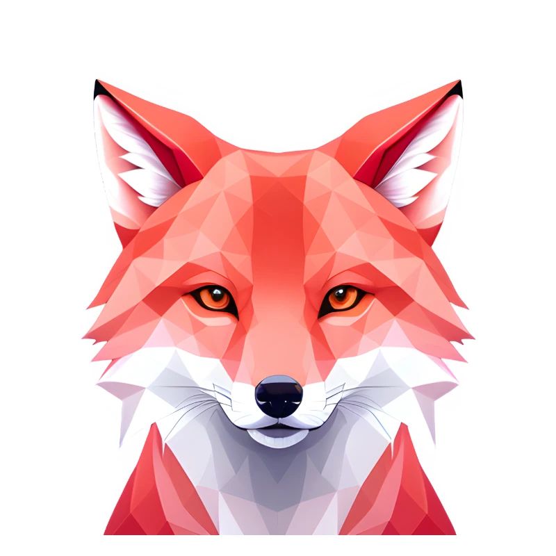 Fuchs - Polygon Kunst