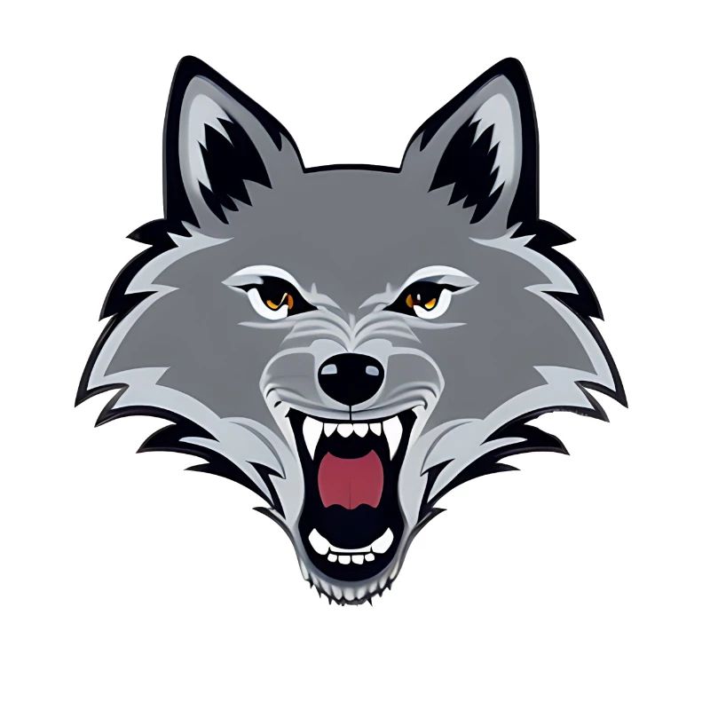 angry wolf