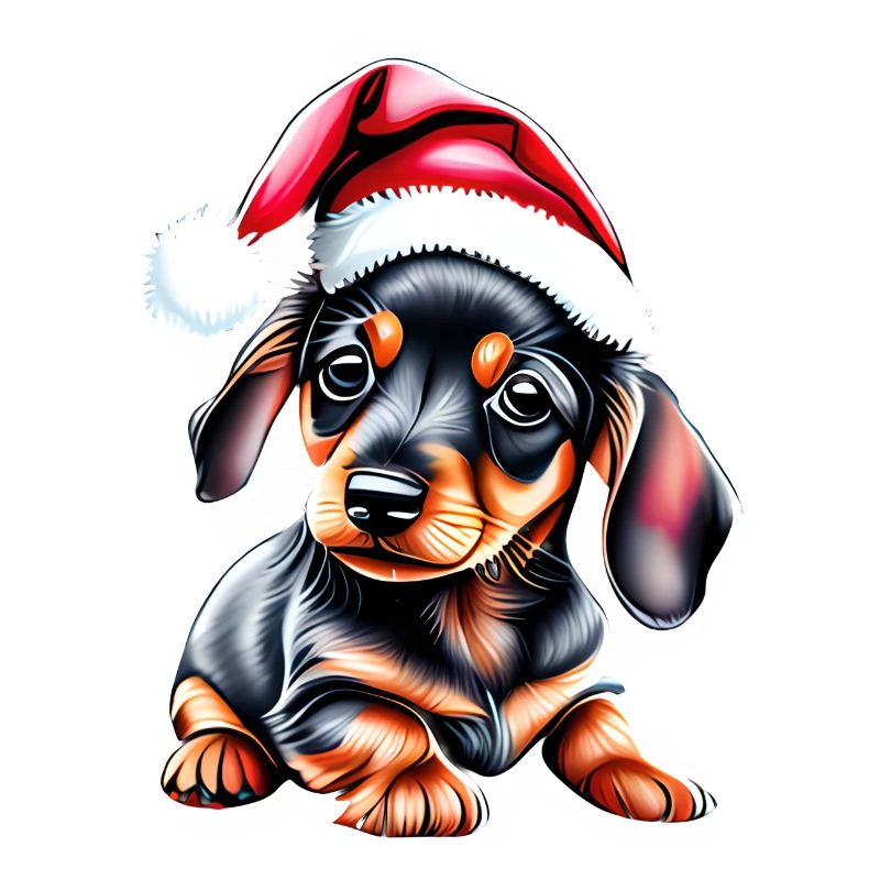 Teckel chiot Noël Teckel chien de Noël