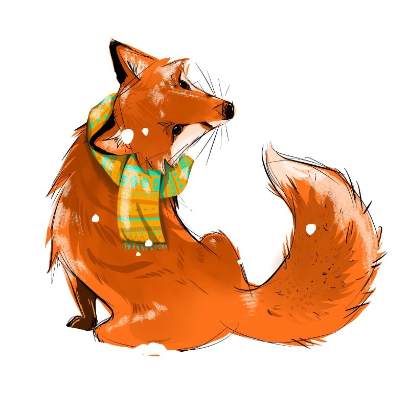 Fuchs im Schnee