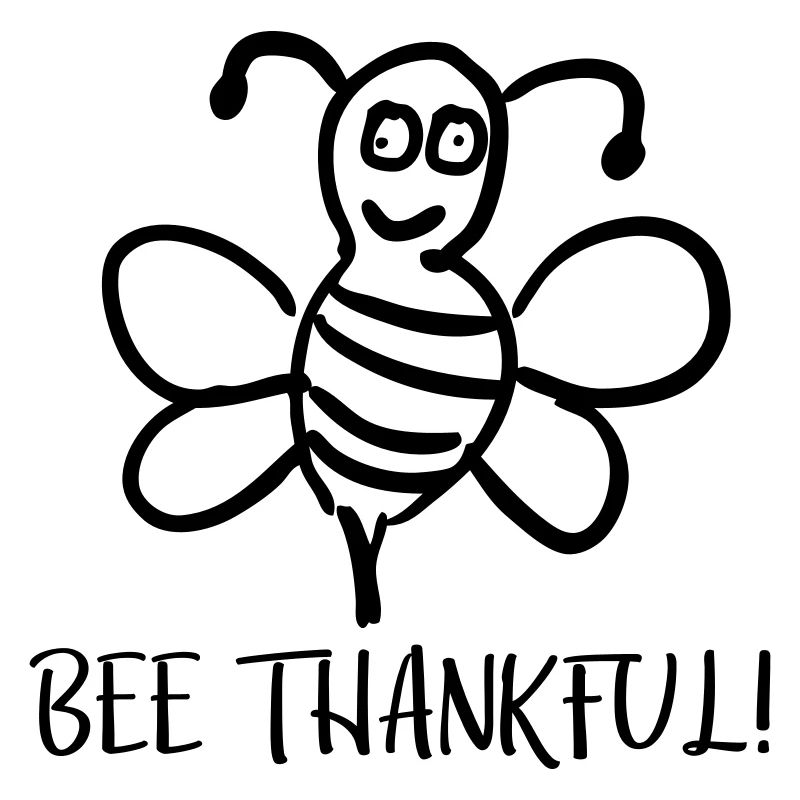 Bee Thankful Sei Dankbar Biene
