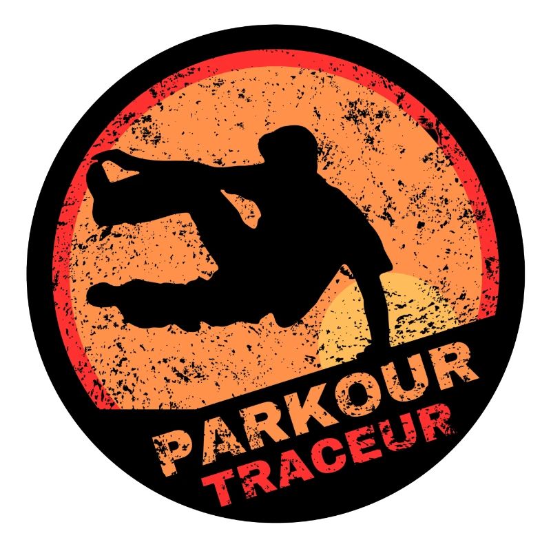 Parkour Traceur Stylised Logo