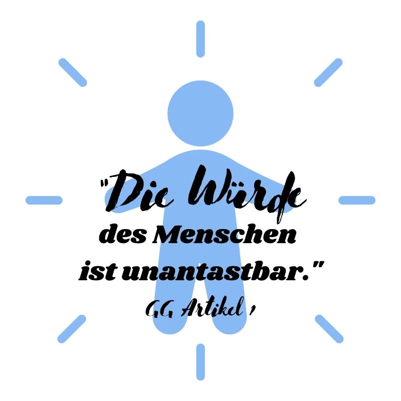 "Human dignity is inviolable." GG, 1