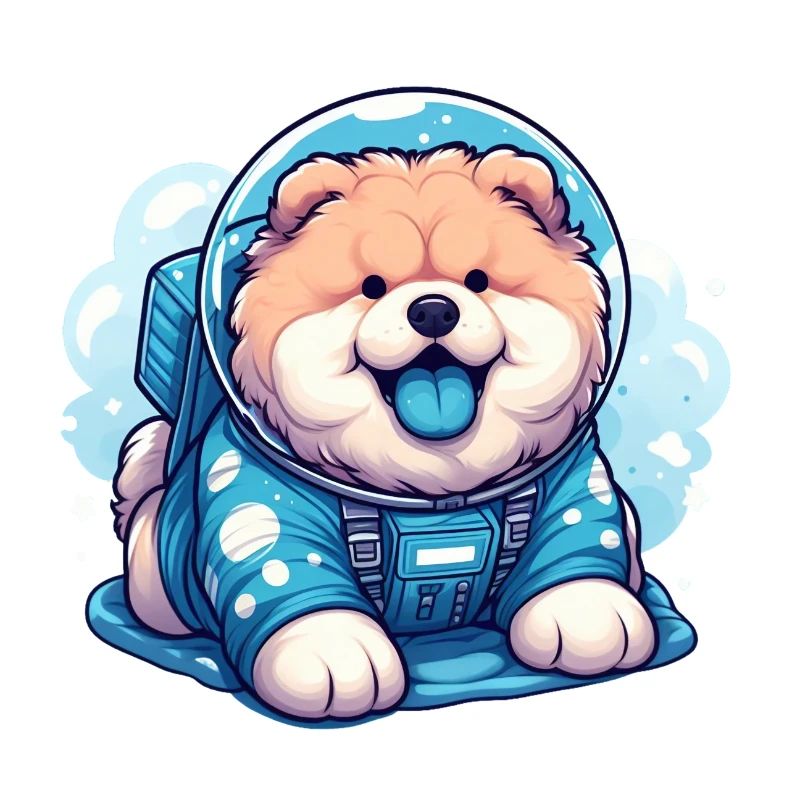 Chow-Chow in Space