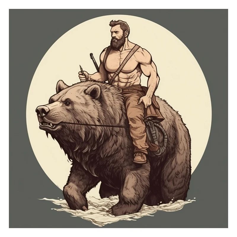Dude on a bear