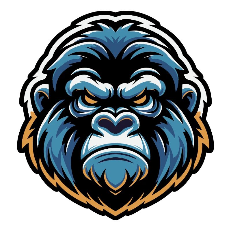 Mascot Gorilla Head
