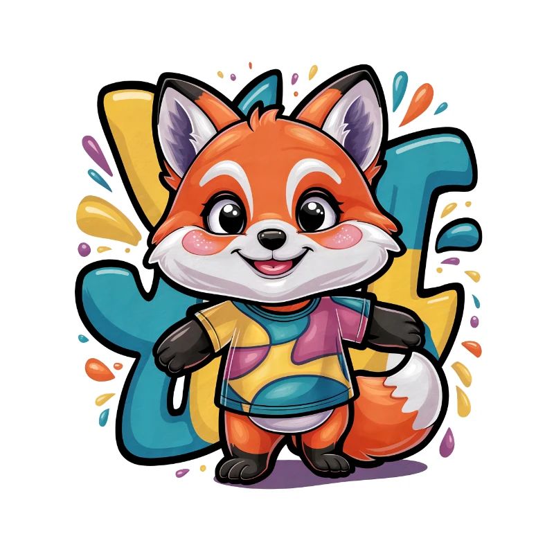 friendly children's fox