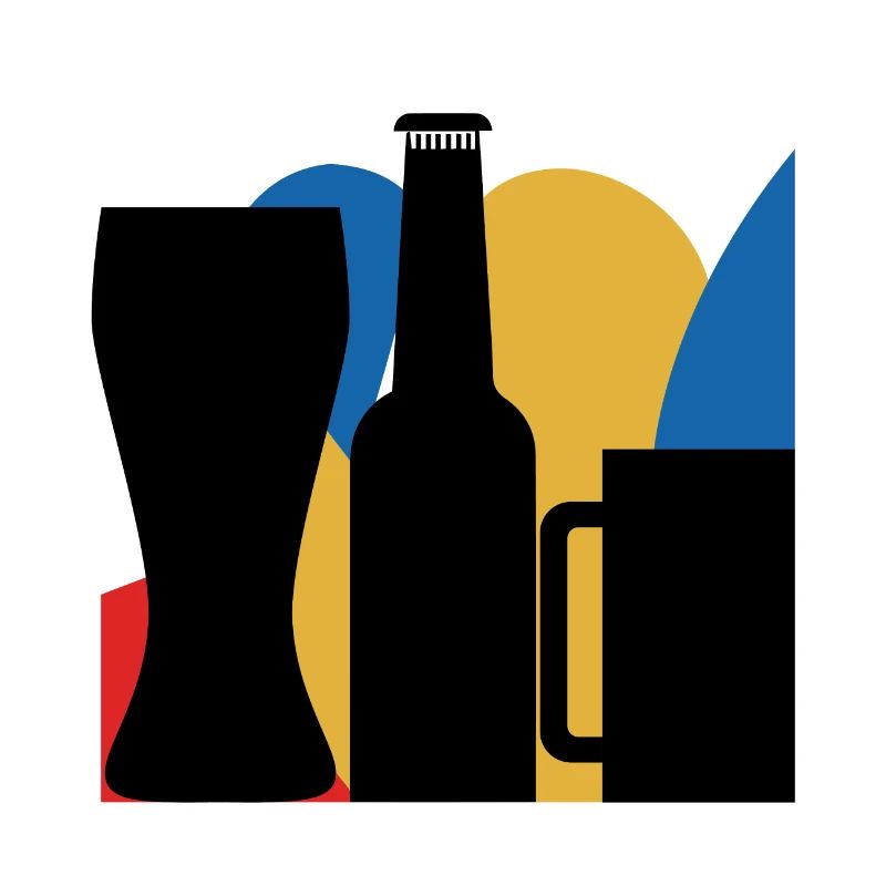 bauhaus minimalismus design Bier Bierflasche