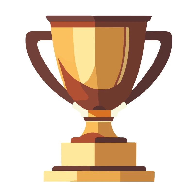 Gewinner Trophäe Gold