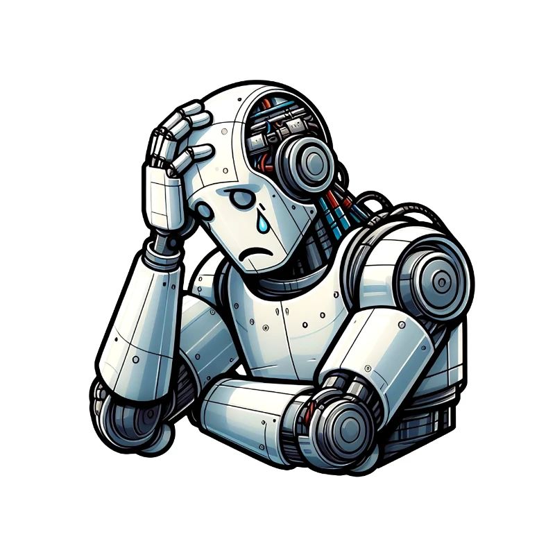 Ängstlicher Roboter