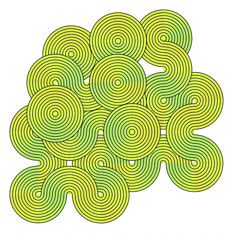 Infinity circle color gradient