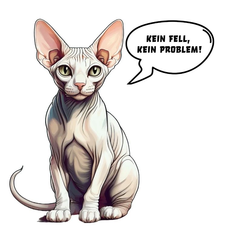 Sphynx Cat No Fur, No Problem