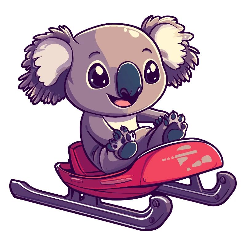 Koala Sledding Sledding