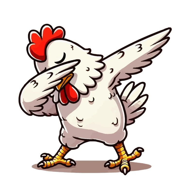 dabbing chicken