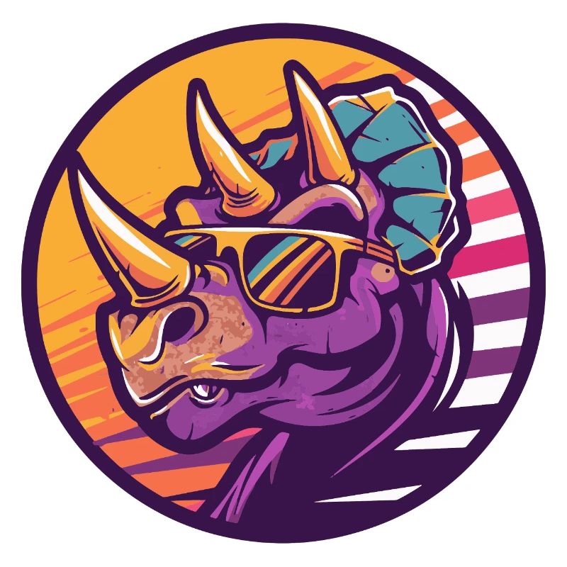 Dinosaur triceratops Comic