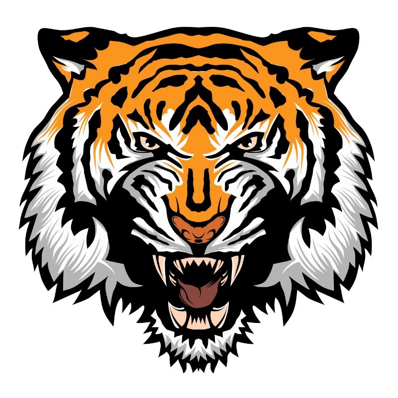 tiger head wild animal