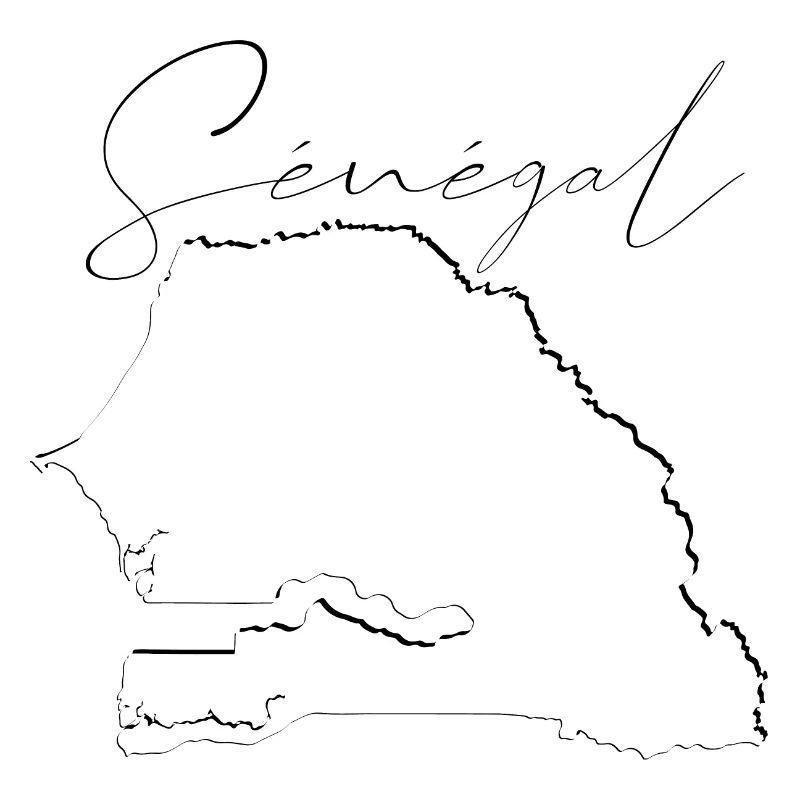 Senegal map - shadow FR
