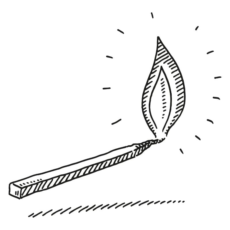 Match Light Fire Symbol
