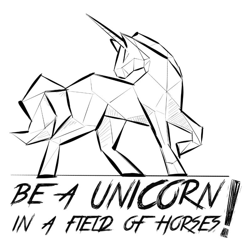 Sei ein Einhorn!