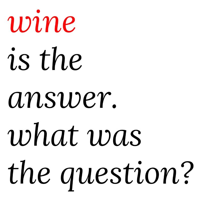 Wine Is The Answer