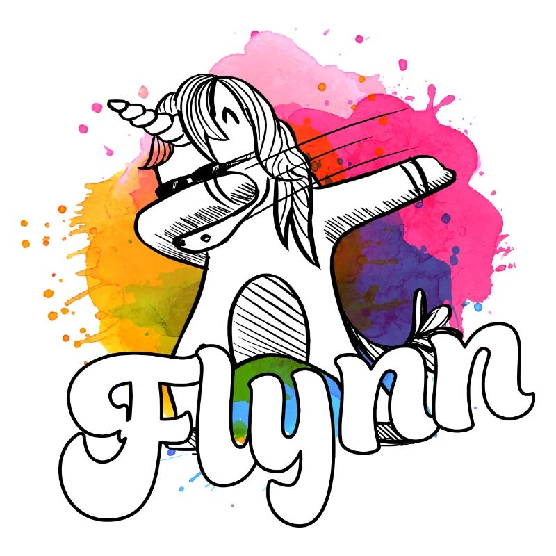 FLYNN - Schöner Jungen Name mit Coolem Einhorn
