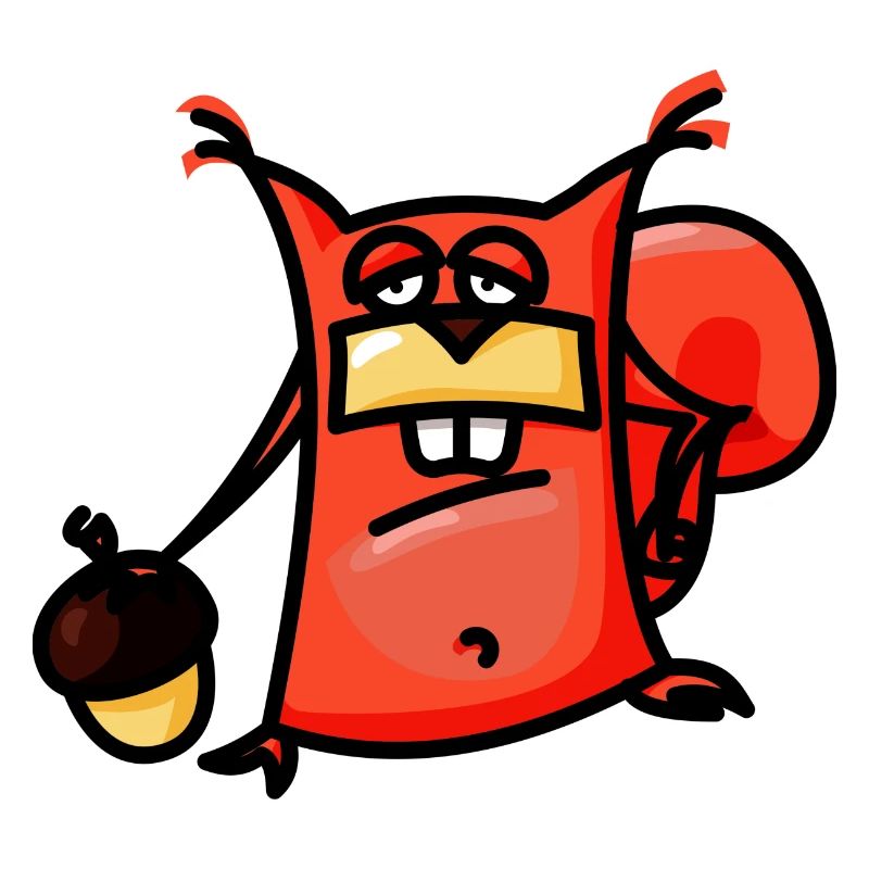 crazy Comic Eichhörnchen