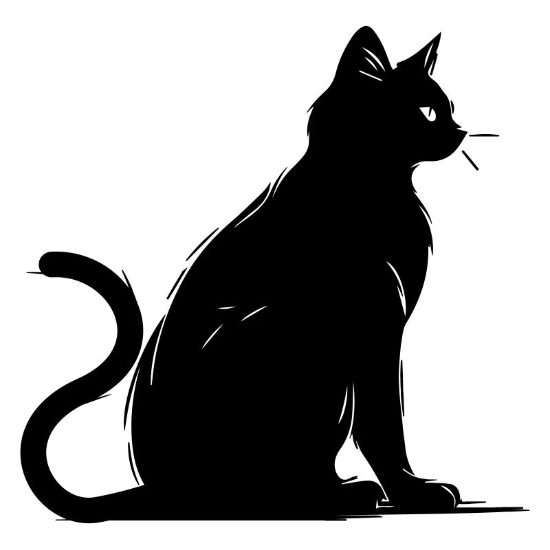 Cat side view