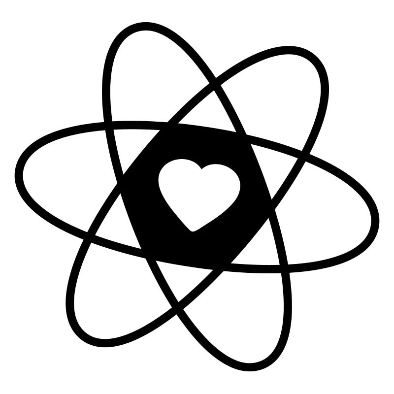 Atom with heart