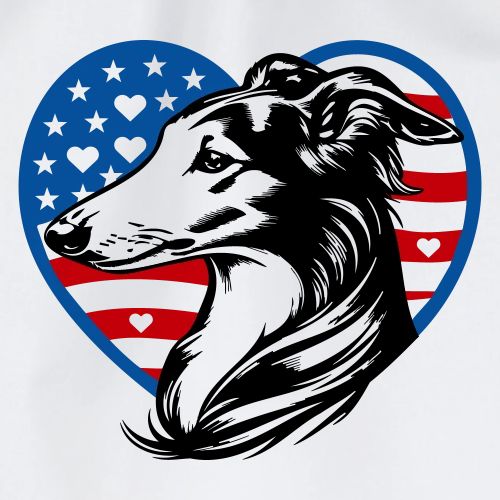 Silken Windsprite USA Herz - Turnbeutel