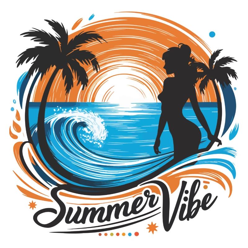 Sommerlicher Vibe-Stil