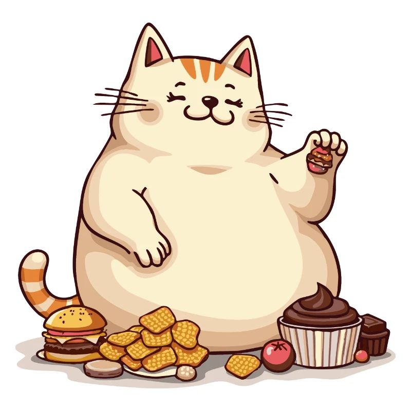 Naschkatze – Eine gefräßige Katze
