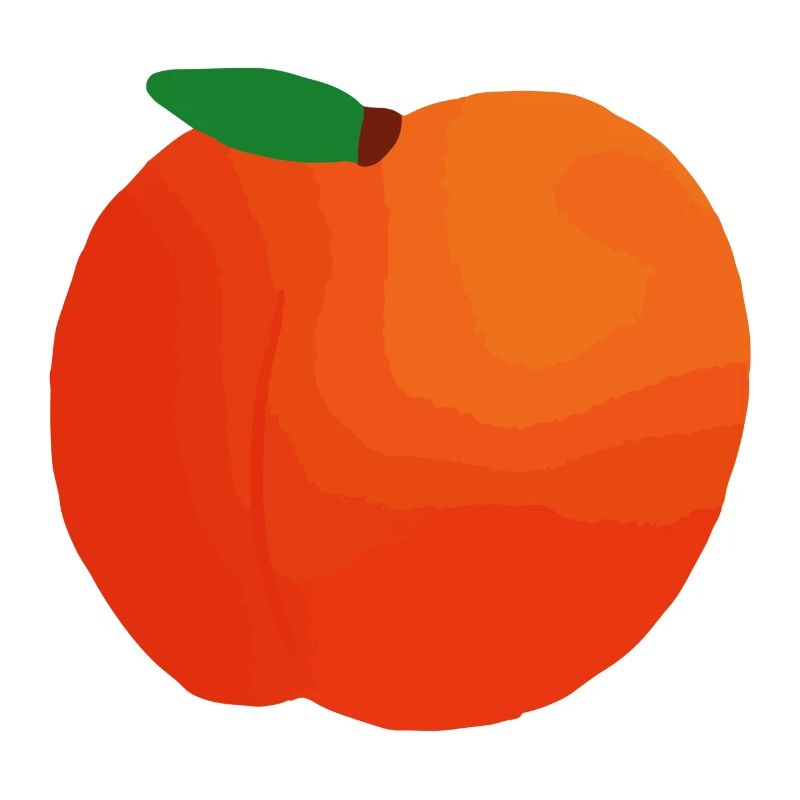 Pfirsich Illustration Geschenkidee