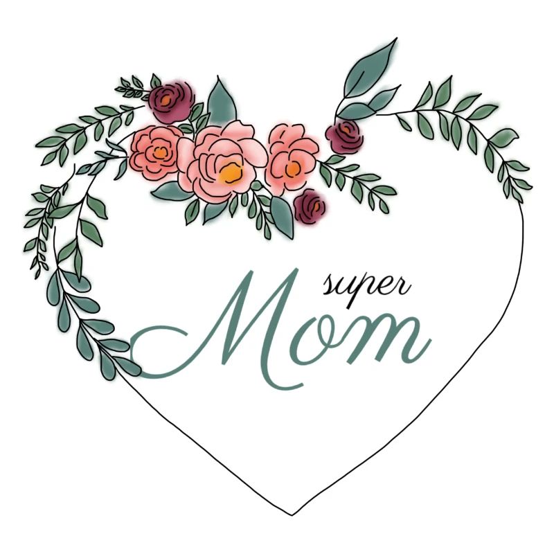 Super Mom Design - Geschenk zum Muttertag