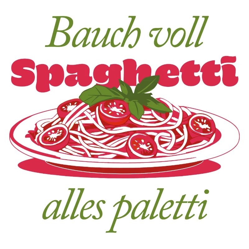 Bauch voll Spaghetti