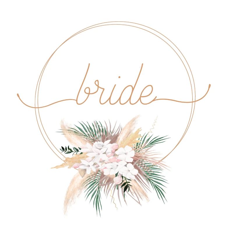 Boho Bouquet Team Bride personnalisable