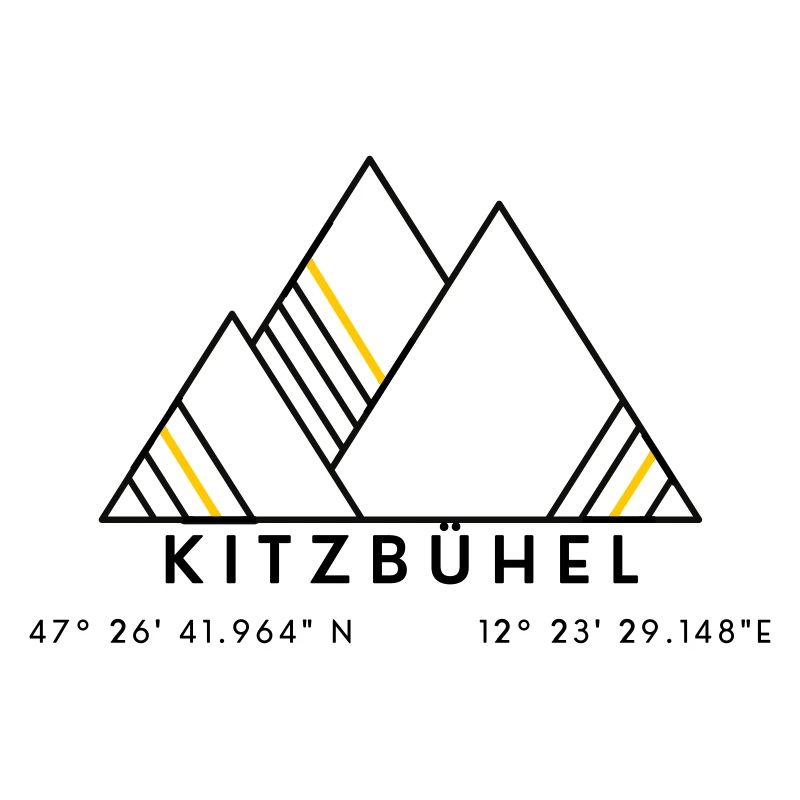 Minimalistisches Kitzbühel-Logo
