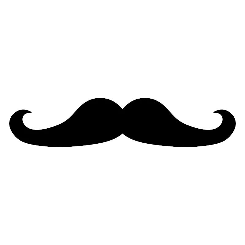 schwarzer Schnurrbart