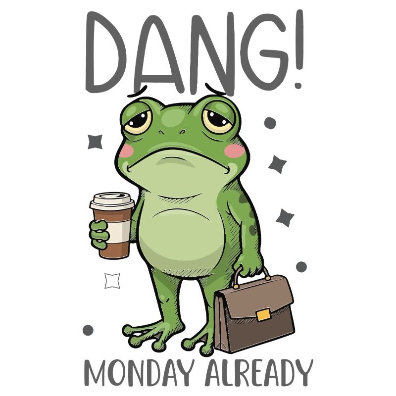 Frog tired on Monday