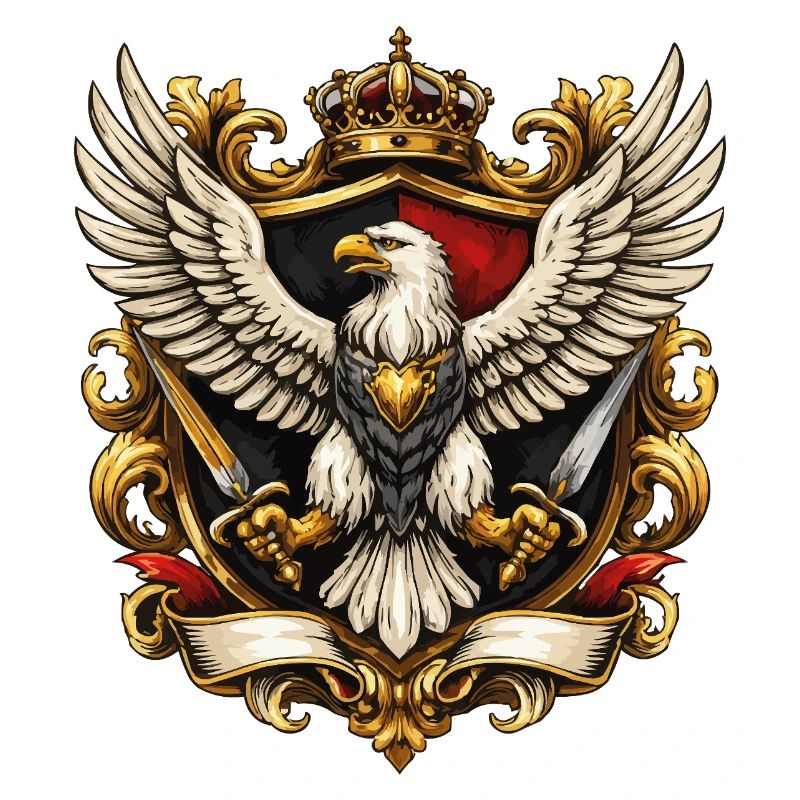Imperial Eagle with Crown and Swords