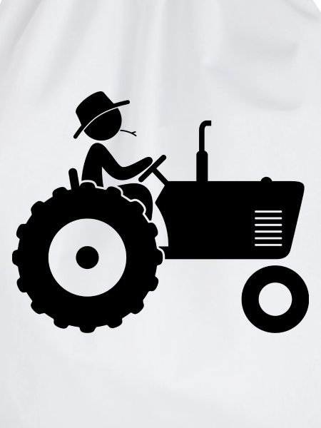 Farmer on tractor