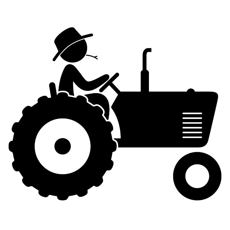 Farmer on tractor