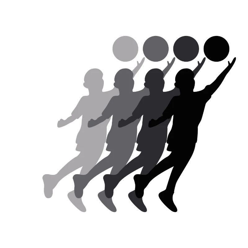 Faustballer Silhouette Faustball transition