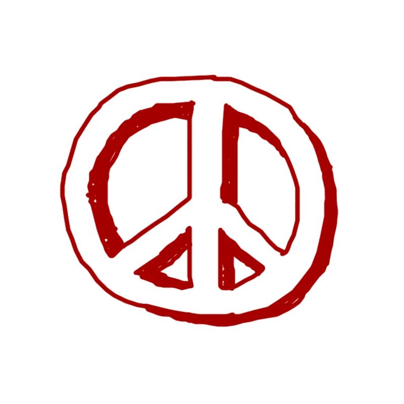 Ein Peacezeichen Symbol