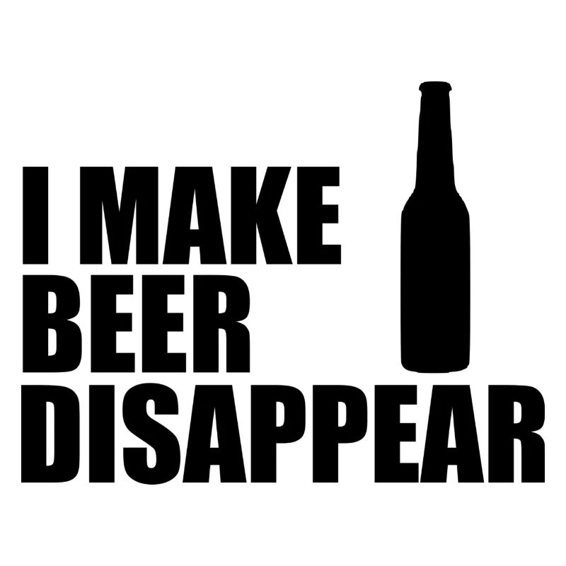 Ich lasse das Bier verschwinden