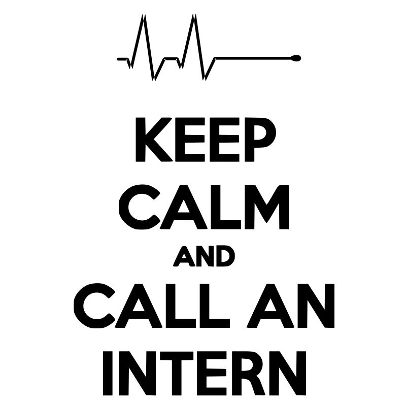 Bleib 'ruhig und rufen Sie einen Intern