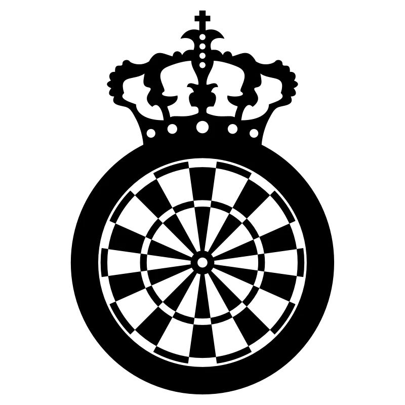 Crown dart board