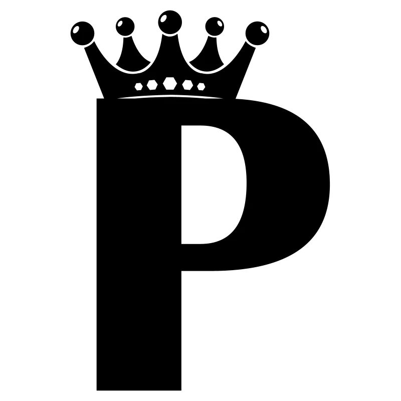 Buchstabe P Krone