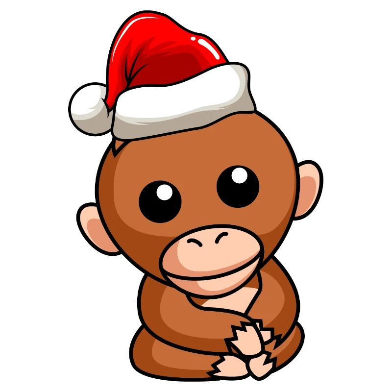 Orangutan monkey Christmas